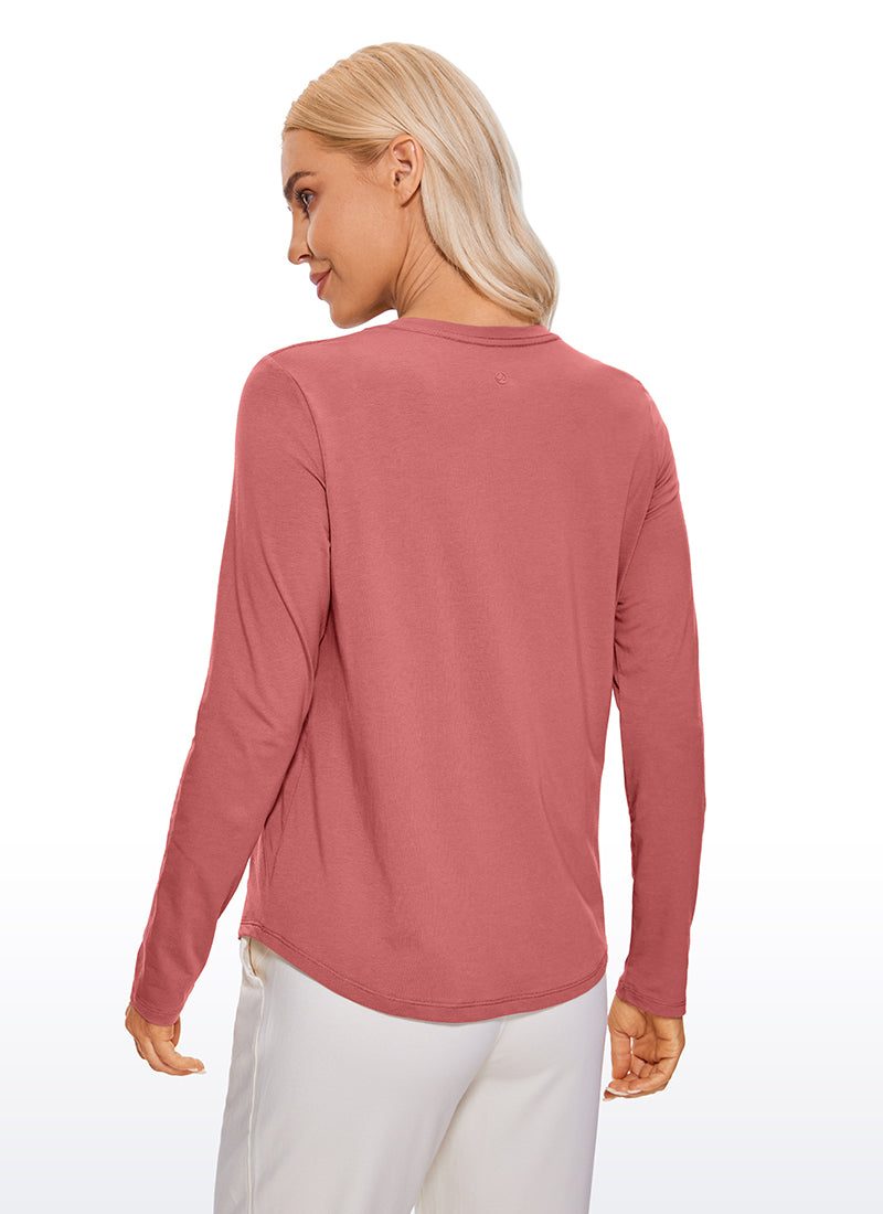 Pima Cotton Workout Long Sleeve