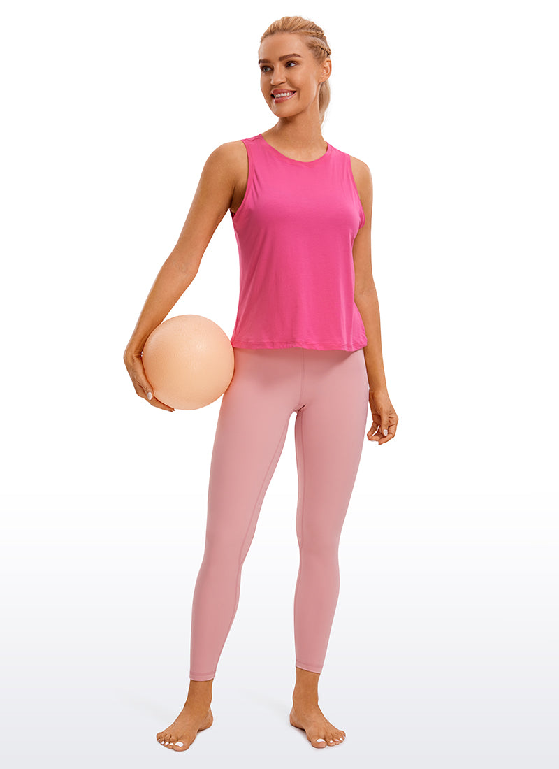 Pima Cotton Crop Round Neck Tank