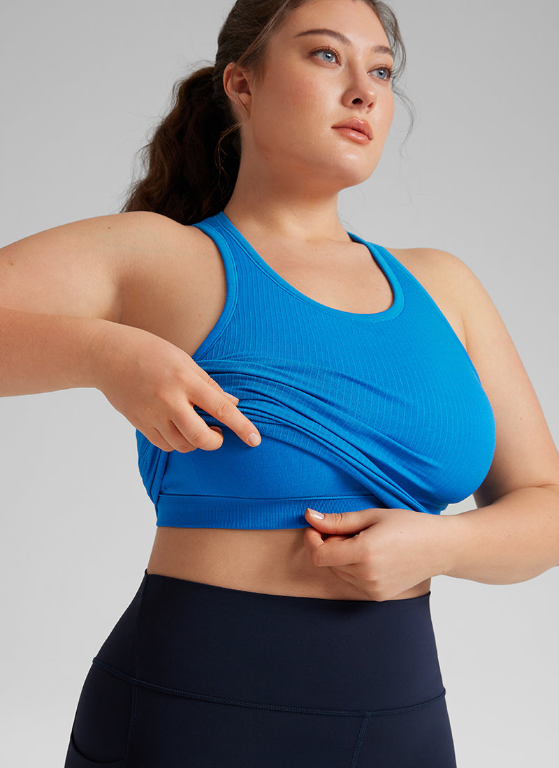 CRZ YOGA Women's Yoga Slim Fit Tops Seamless Longline Tank High Neck White