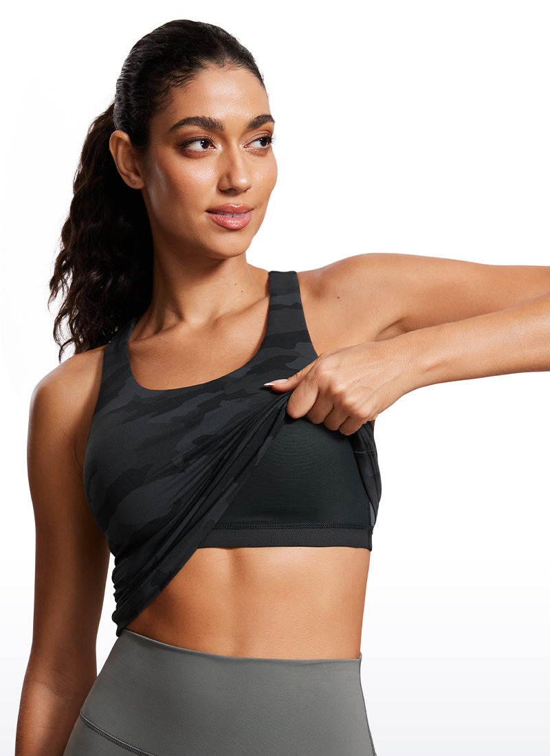 Butterluxe Waist Length Built in Bra Tank