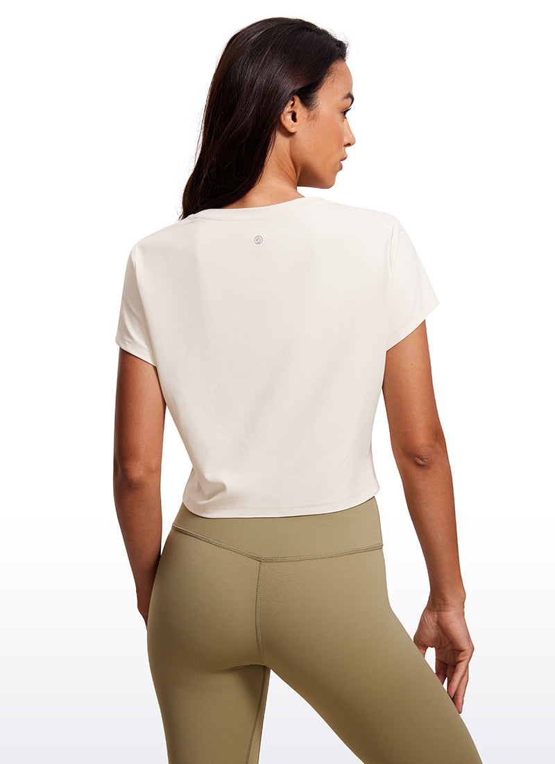 Butterluxe Cropped Short Sleeve