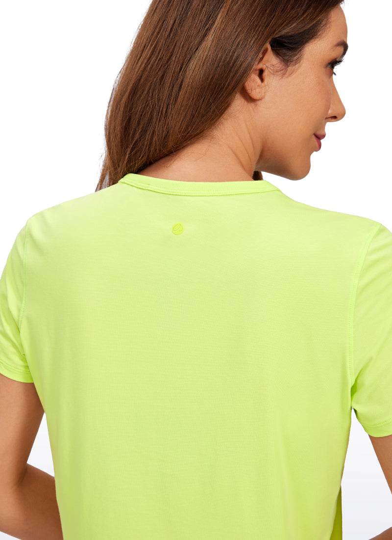 Pima Cotton Classic-Fit Cropped Short Sleeve