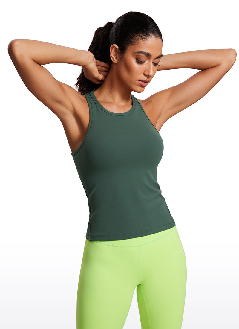 Butterluxe Waist Length  Racerback Tank