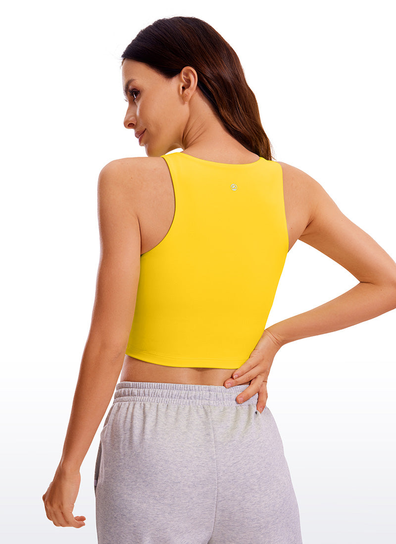 Butterluxe Cropped Wide Back Tank