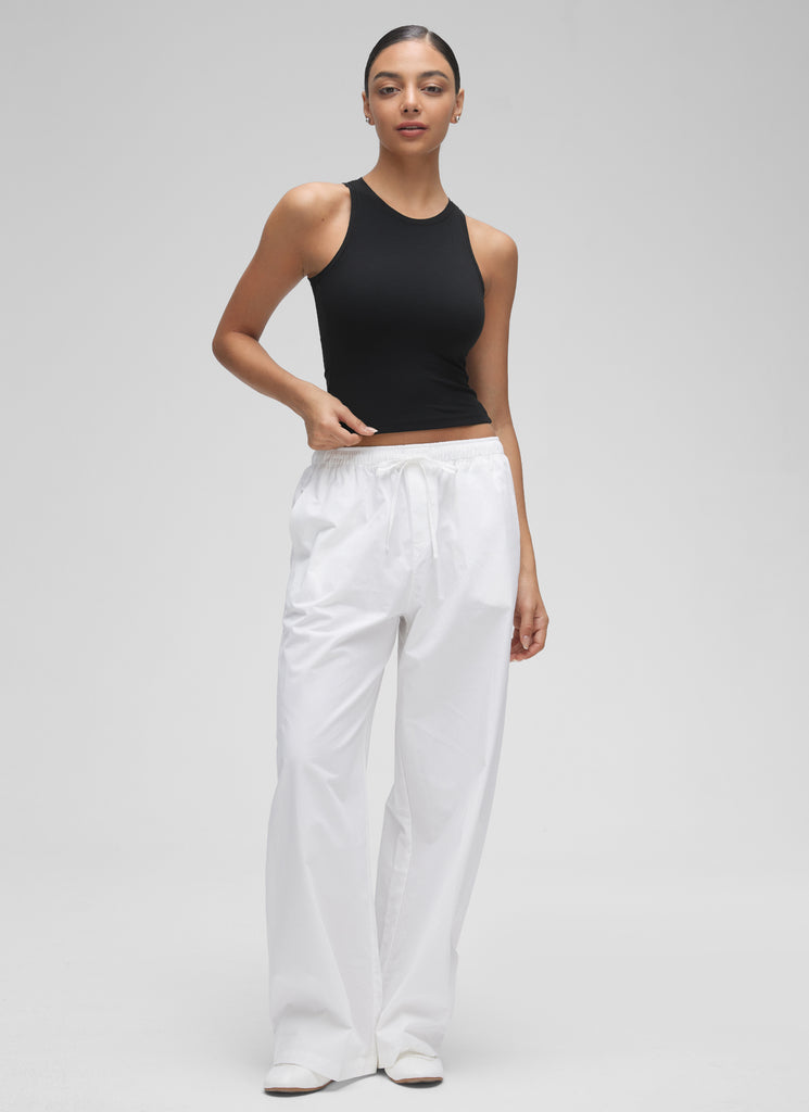 CRZ YOGA Women High Neck Casual Double Lined Sleeveless Tanks Black