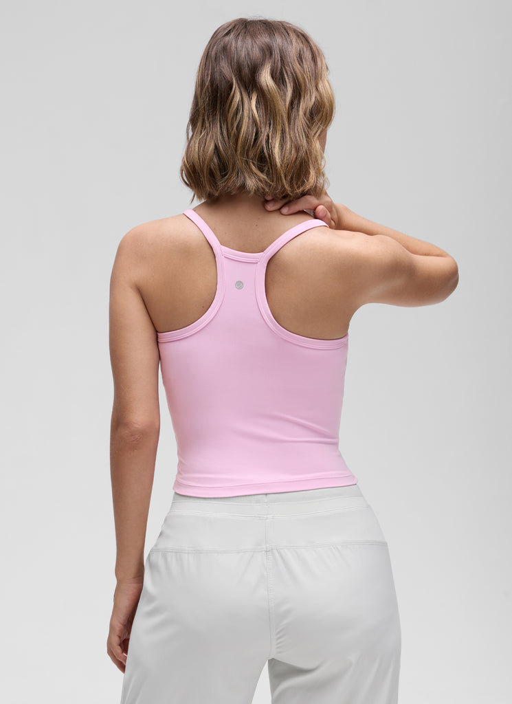 CRZ YOGA Women's Butterluxe Soft Double Lined V Neck Racerback Tanks Grey Sage