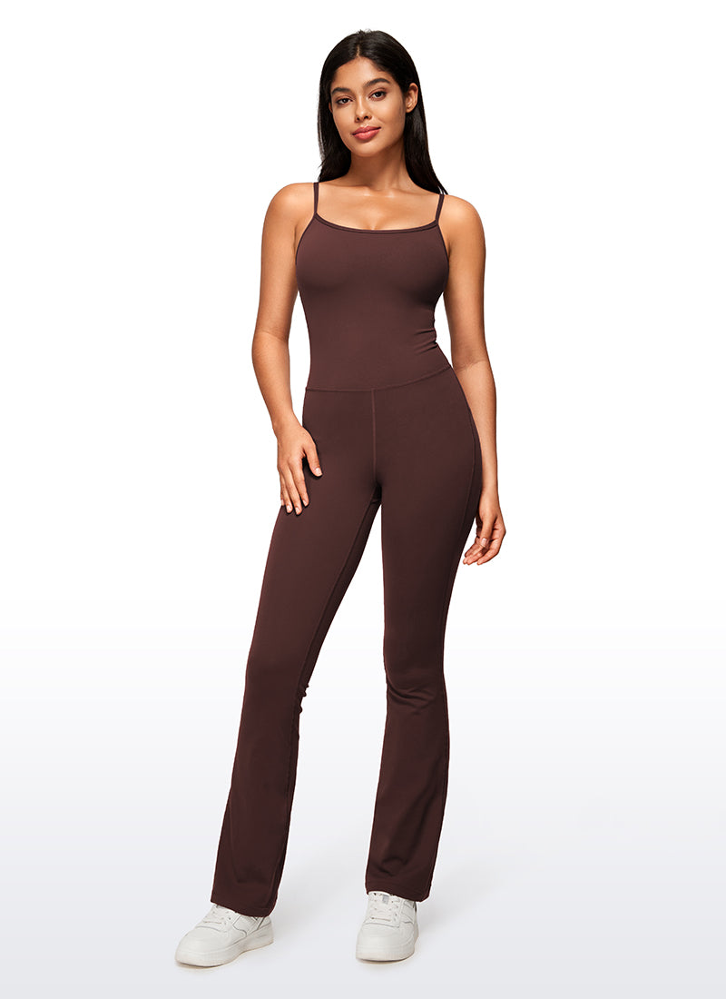 Butterluxe Flare Jumpsuits Build-in Bra Bodysuits 30''