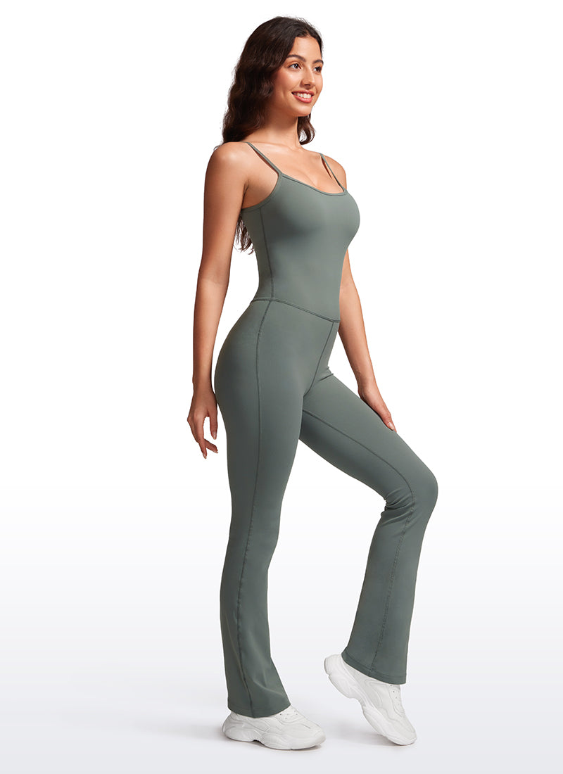 Butterluxe Flare Jumpsuits Build-in Bra Bodysuits 30''