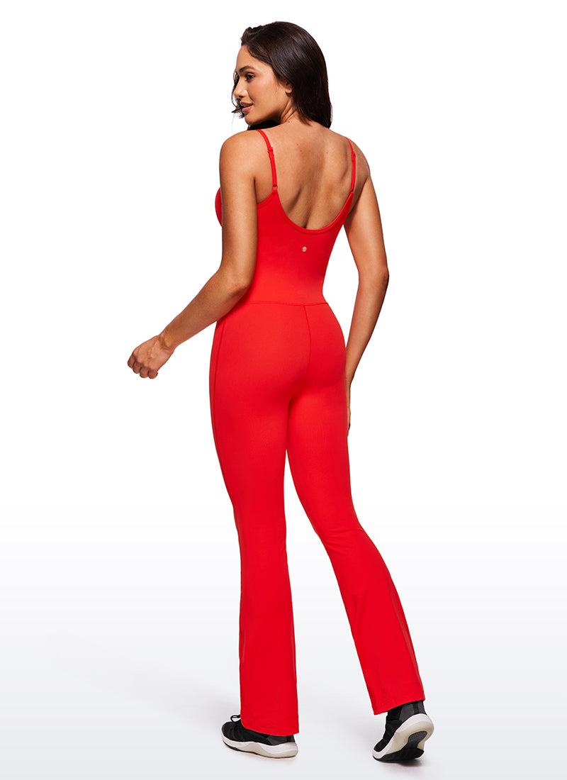 Butterluxe Flare Jumpsuits Build-in Bra Bodysuits 30''