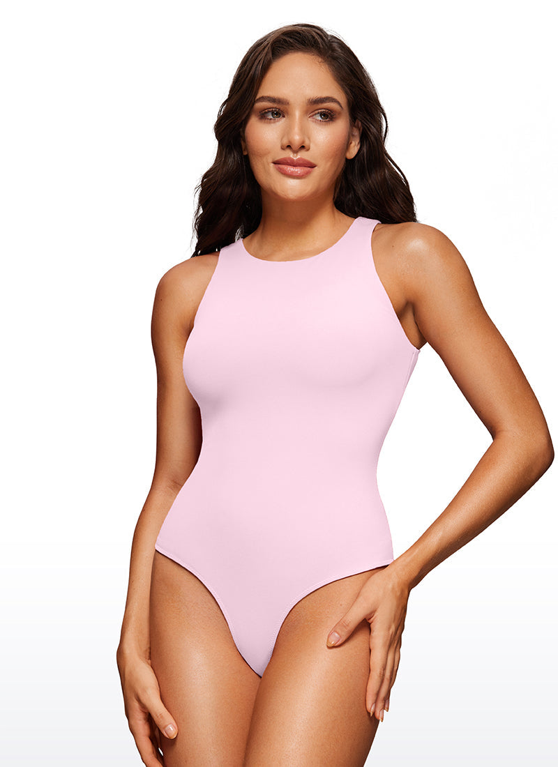 Butterluxe High Neck Racerback Bodysuits