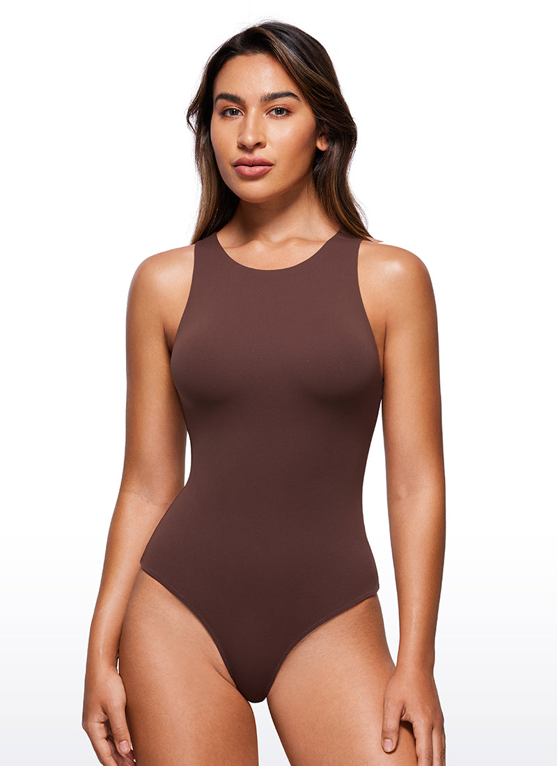 Butterluxe High Neck Racerback Bodysuits