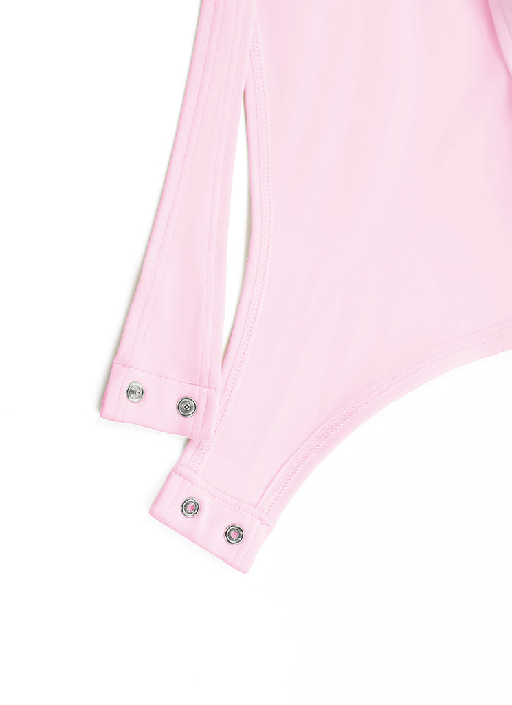 CRZ YOGA Women's Yoga Tight Fit Scoop Neck Short Sleeves Bodysuits Magenta Purple