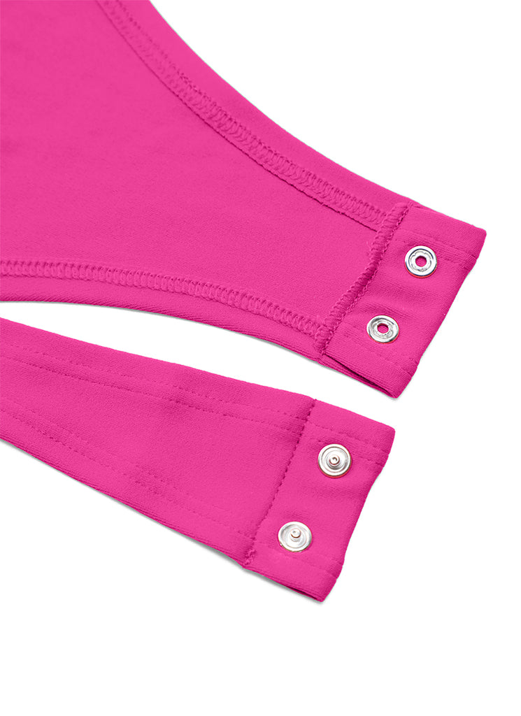 CRZ YOGA Women's Yoga Tight Fit Crew Neck Long Sleeves Bodysuits True Navy