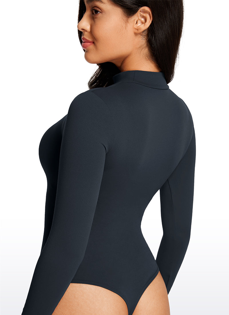 Butterluxe Mock Turtleneck Long Sleeve Bodysuits