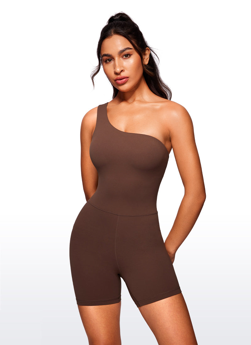 Butterluxe One Shoulder Rompers 5'' - Stretchy Bodysuit