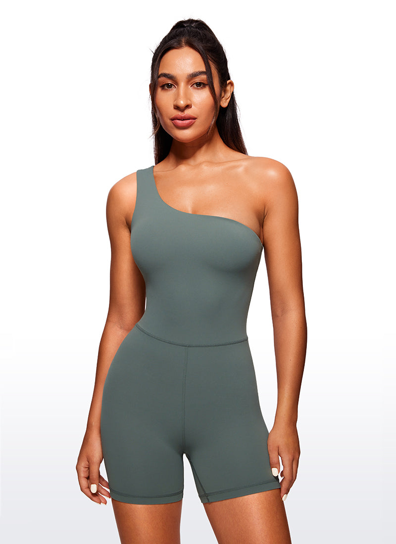 Butterluxe One Shoulder Rompers 5'' - Stretchy Bodysuit