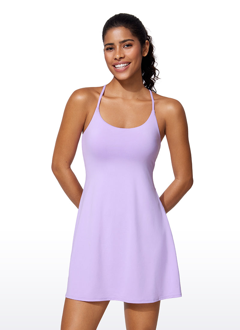 UPF 50+ Shorts Lined Built-in Bra Tennis Dress