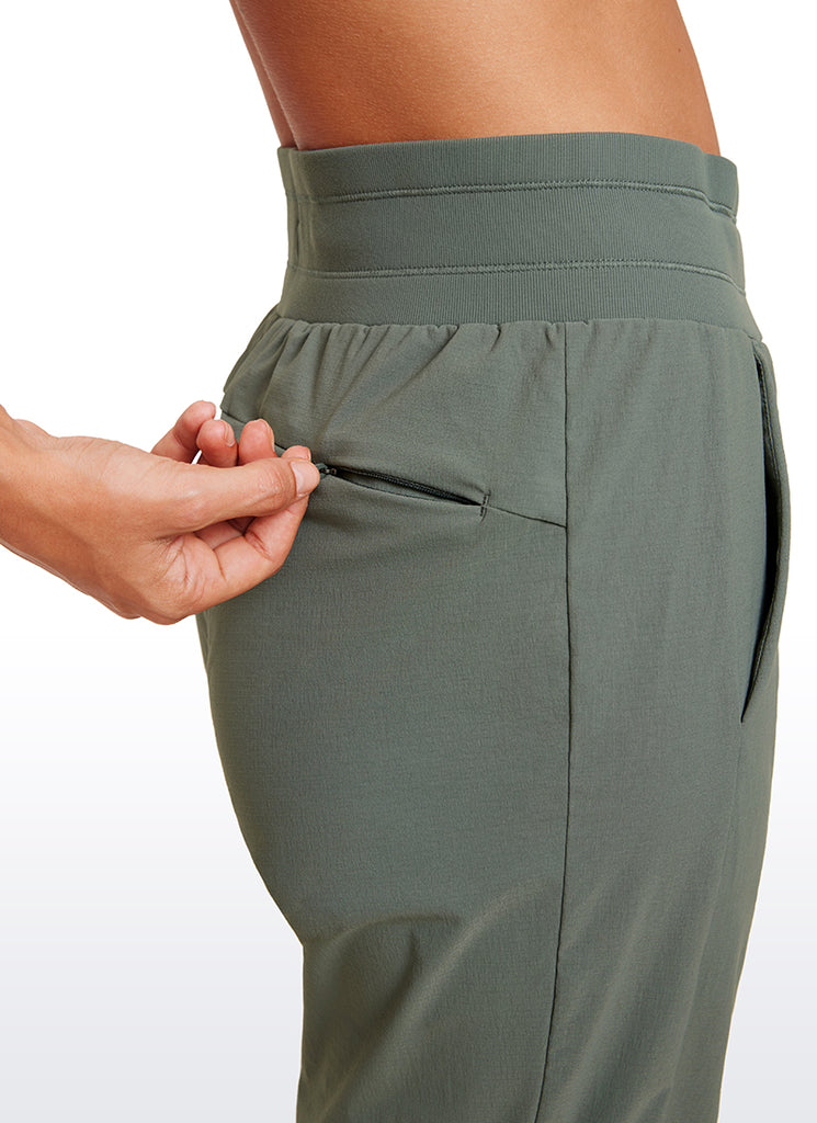 CRZ YOGA Women's Hiking Casual Relaxed Fit Ripstop Jogger Pockets 28'' Ink Gray