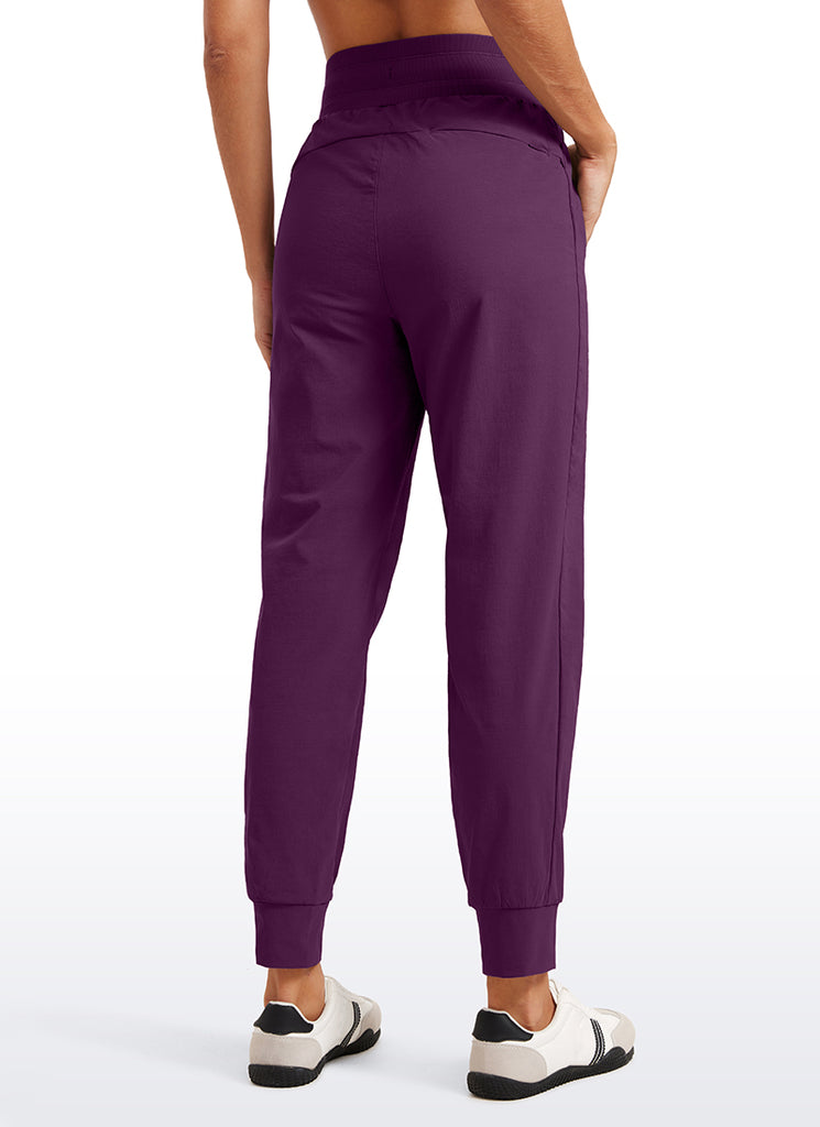 CRZ YOGA Women's Hiking Casual Relaxed Fit Ripstop Jogger Pockets 28'' Light Army Green