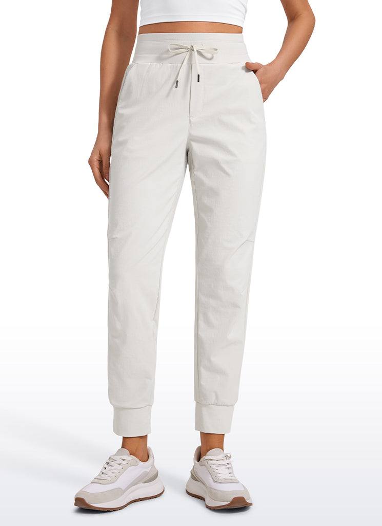 CRZ YOGA Women's Hiking Casual Relaxed Fit Ripstop Jogger Pockets 28'' Sparkle Blue