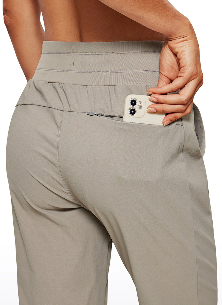CRZ YOGA Women's Hiking Casual Relaxed Fit Ripstop Jogger Pockets 28'' Cliff Ash