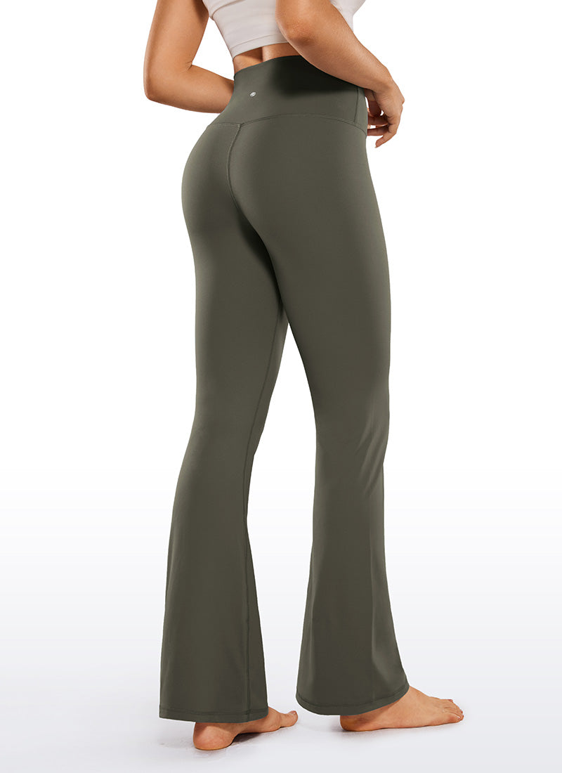 CRZ YOGA Women Butterluxe V Crossover High Waist Flare Leggings 31