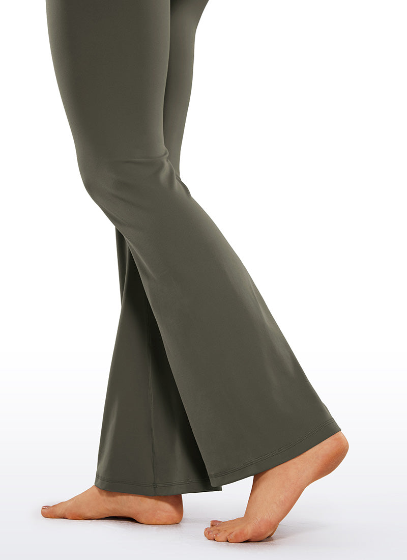 CRZ YOGA Women Butterluxe V Crossover High Waist Flare Leggings 31