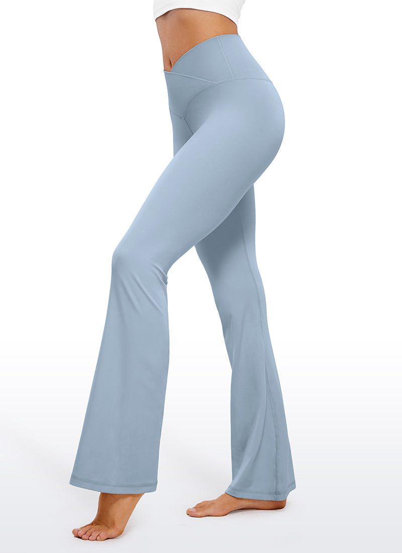 CRZ YOGA Women Butterluxe V Crossover High Waist Flare Leggings 31