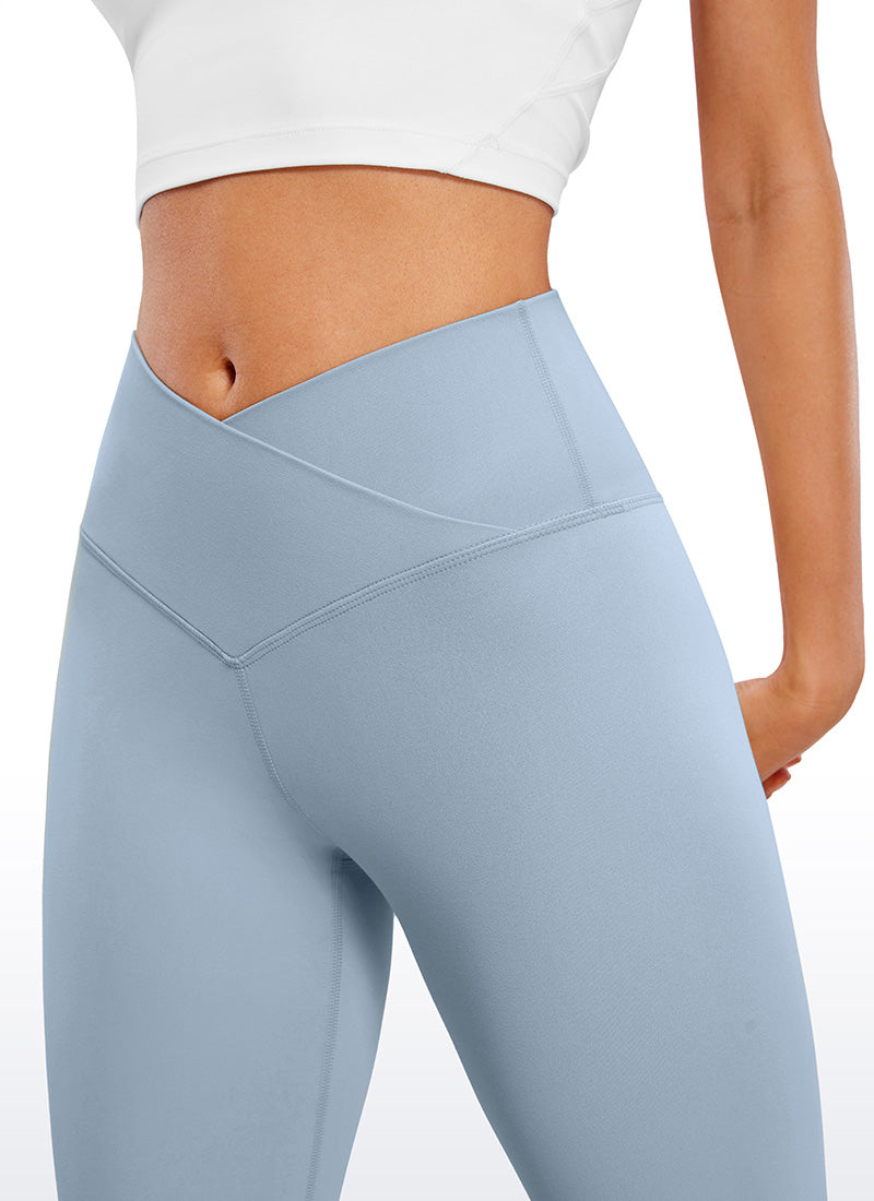 CRZ YOGA Women Butterluxe V Crossover High Waist Flare Leggings 31