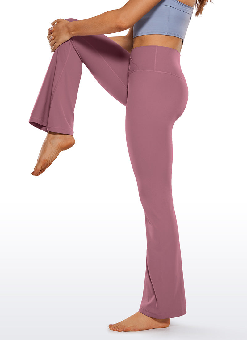 CRZ YOGA Women Butterluxe V Crossover High Waist Flare Leggings 31