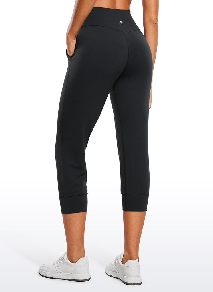 CRZ YOGA Women's Butterluxe High Rise Joggers Pants with Pockets 23'' True Navy