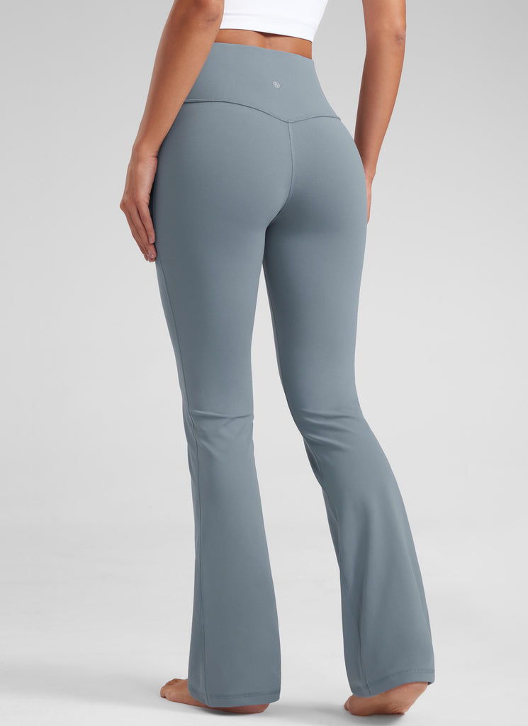 CRZ YOGA Women's Butterluxe High Waist Flare Leg Bootcut Leggings 32" Dark Forest Green