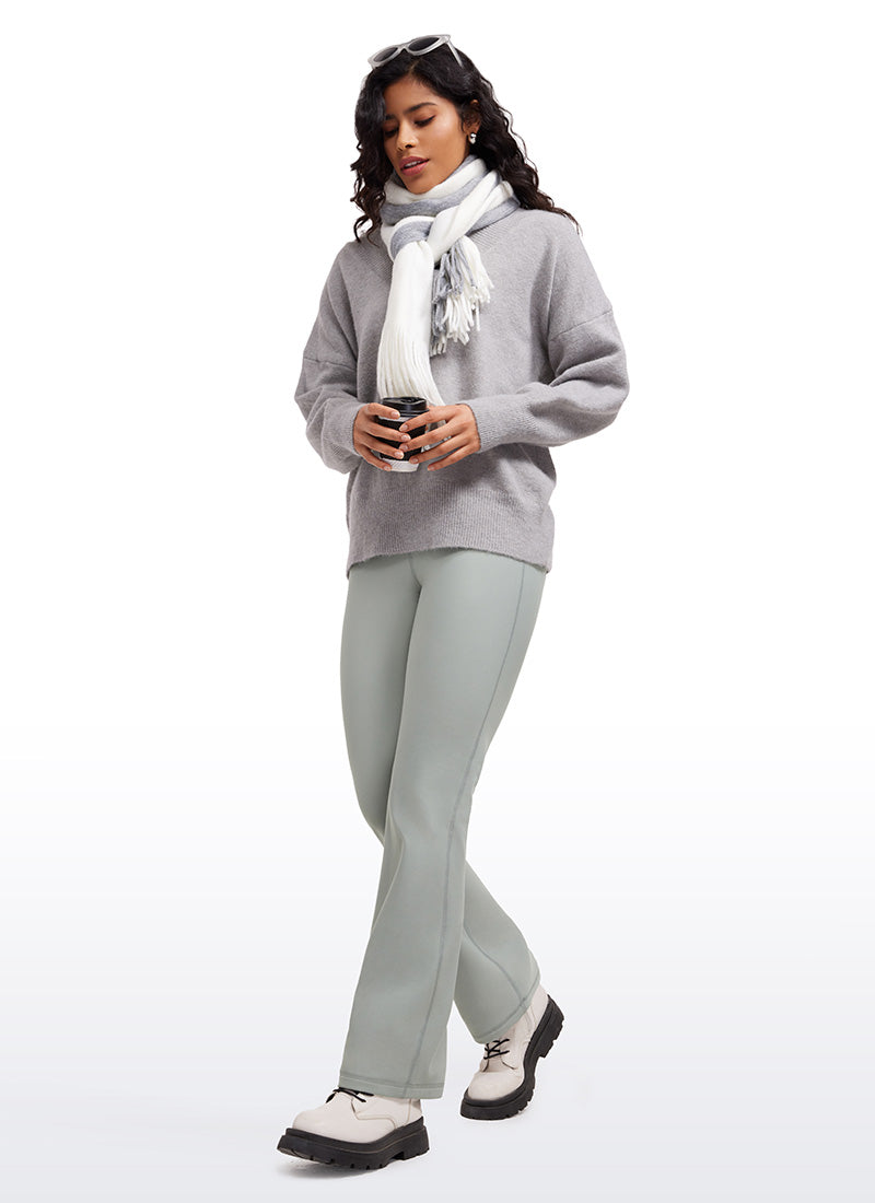 CRZ YOGA Womens Fleece Lined Flare Leggings 31