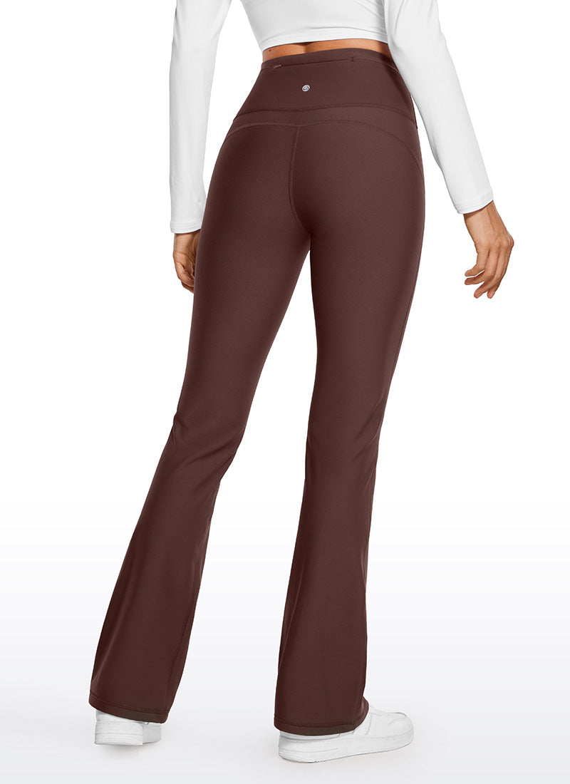 CRZ YOGA Womens Fleece Lined Flare Leggings 31