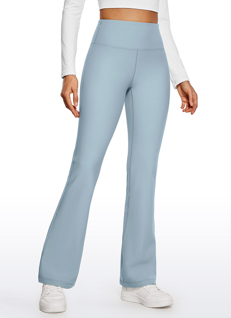 CRZ YOGA Womens Fleece Lined Flare Leggings 31" Viva Magenta