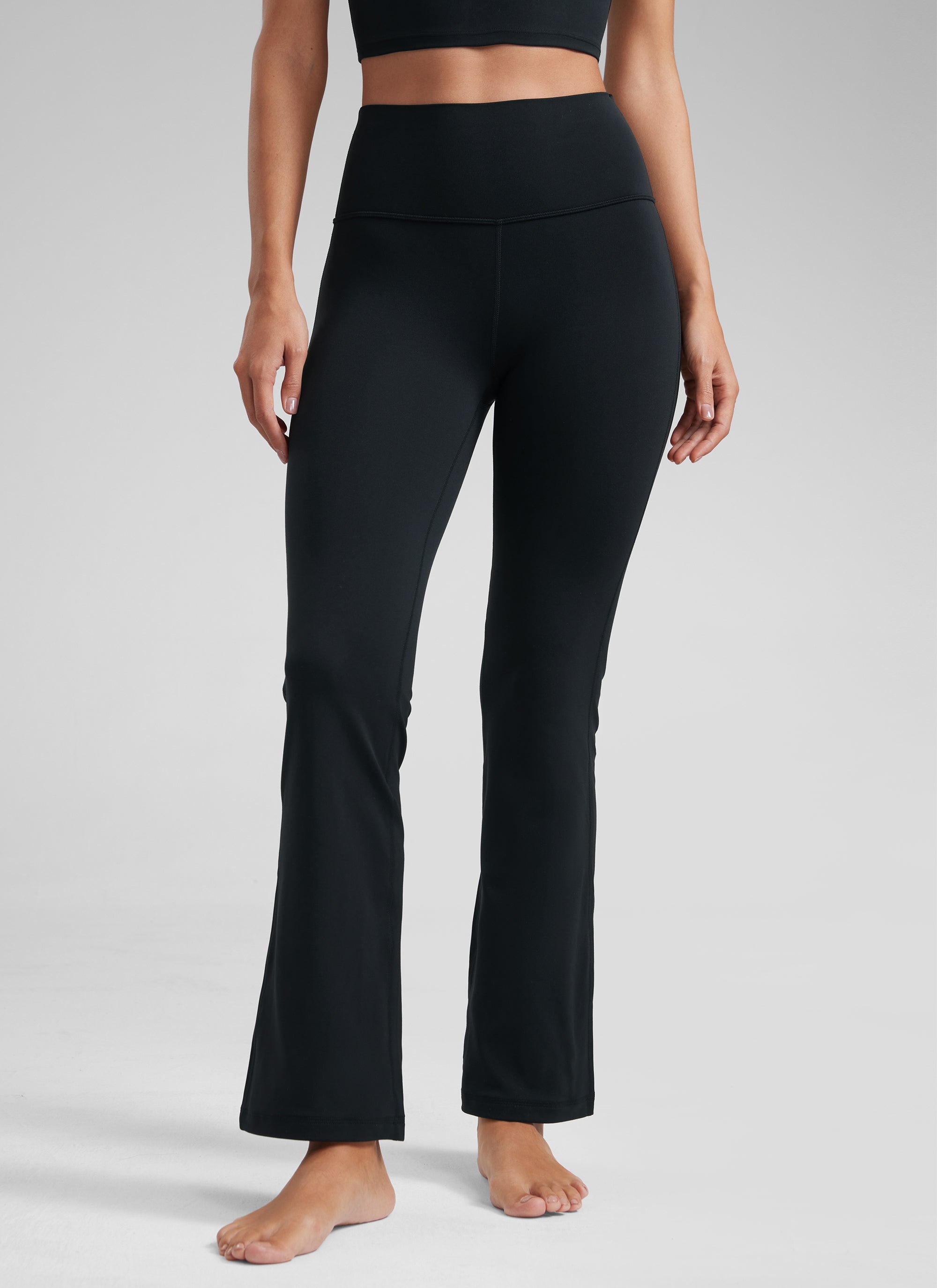 CRZ YOGA Women's Yoga High Waist Butterluxe Flare Pocket Leggings 29