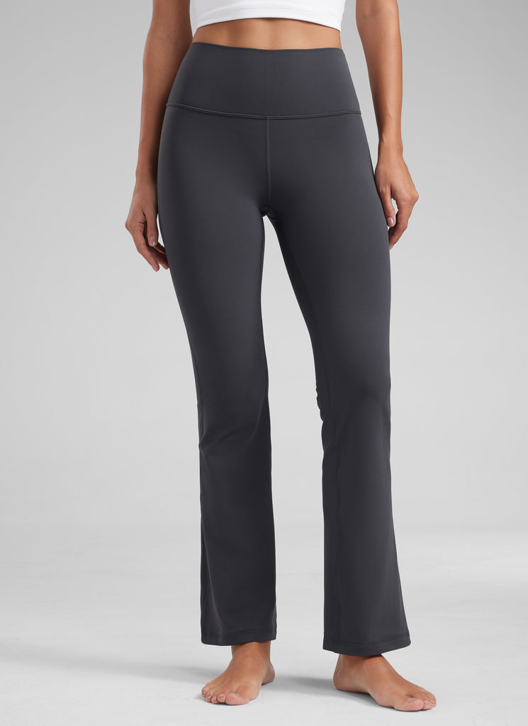 CRZ YOGA Women's Yoga High Waist Butterluxe Flare Pocket Leggings 29" True Navy