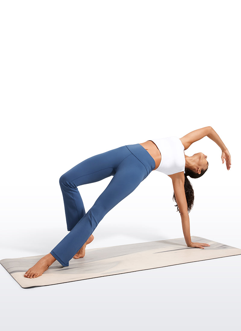 CRZ YOGA Women's Yoga High Waist Butterluxe Flare Pocket Leggings 29