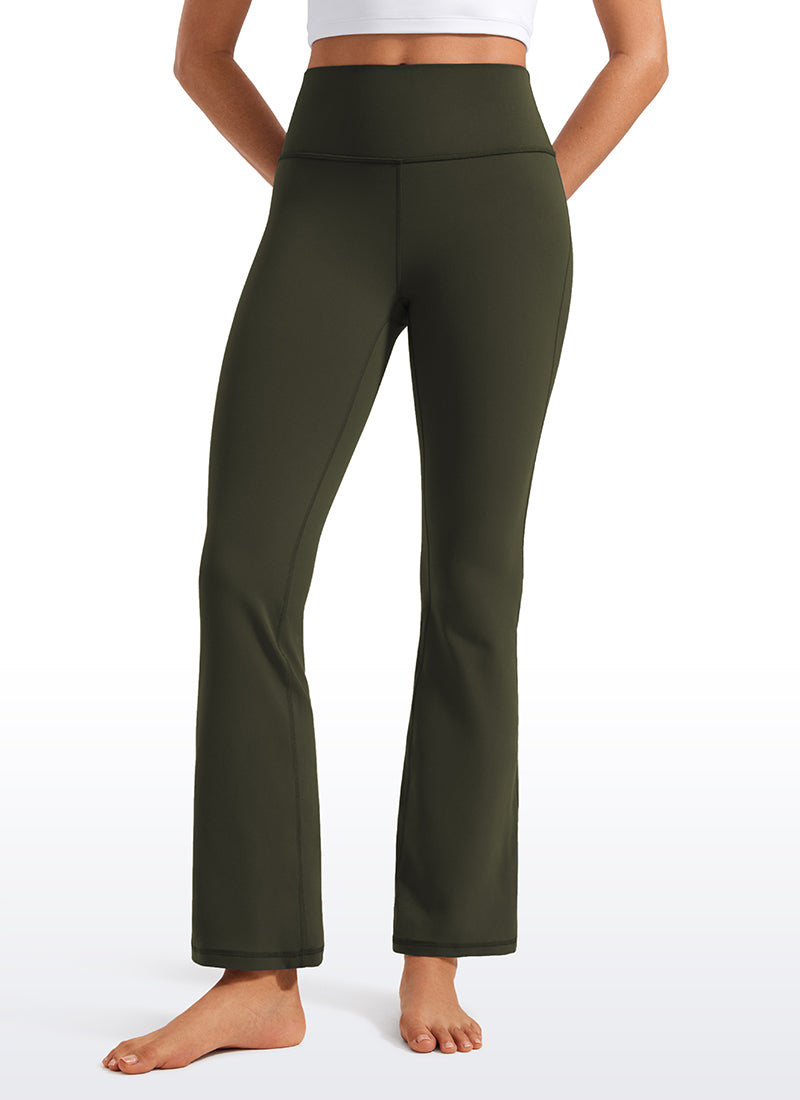 CRZ YOGA Women's Yoga High Waist Butterluxe Flare Pocket Leggings 29