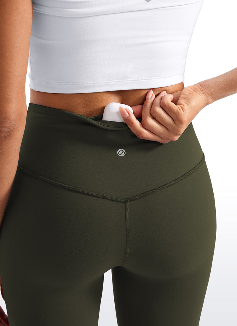 CRZ YOGA Women's Yoga High Waist Butterluxe Flare Pocket Leggings 29