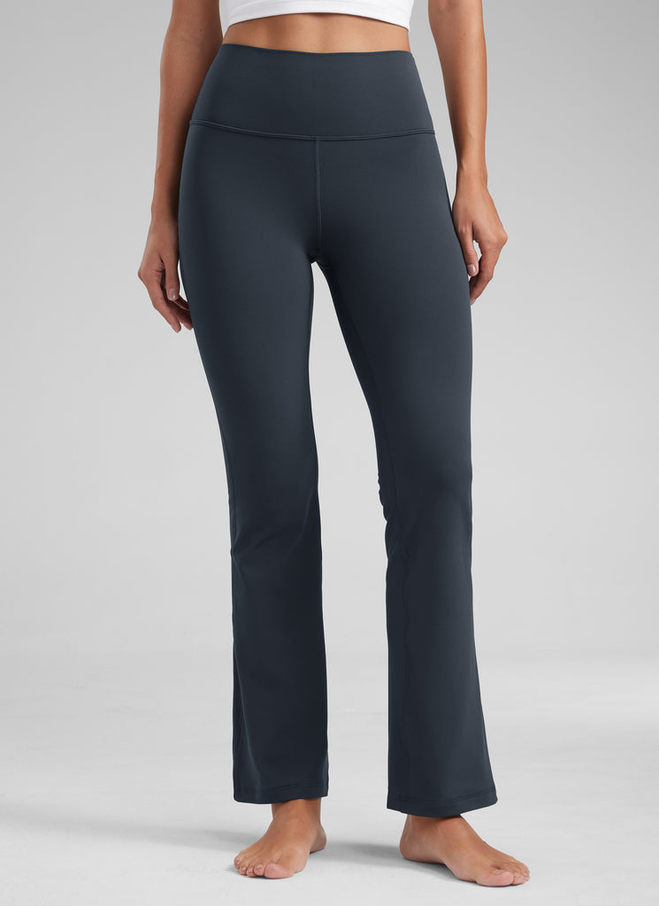 CRZ YOGA Women's Yoga High Waist Butterluxe Flare Pocket Leggings 29" Olive Green