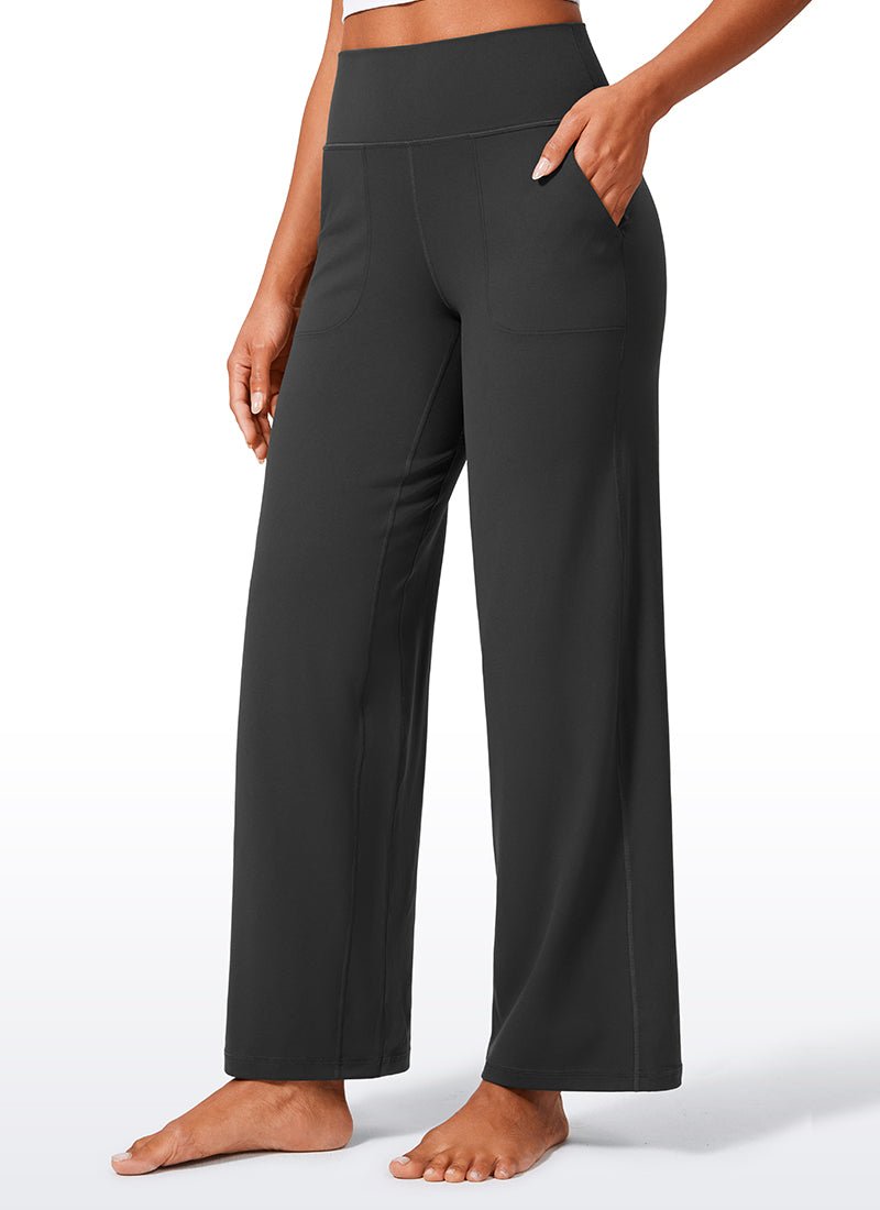 Butterlift High Waisted Wide Leg Pants with Pockets 29