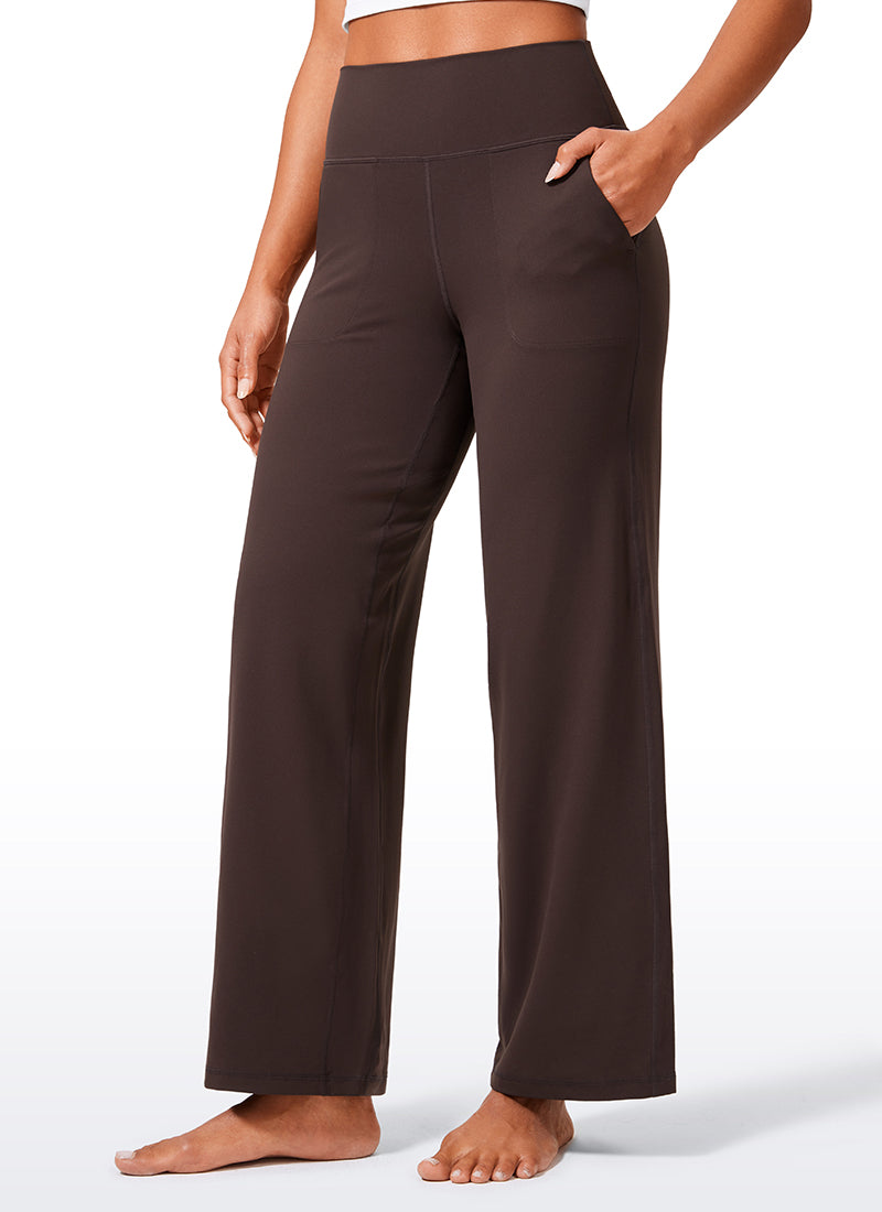 Butterlift High Waisted Wide Leg Pants with Pockets 29