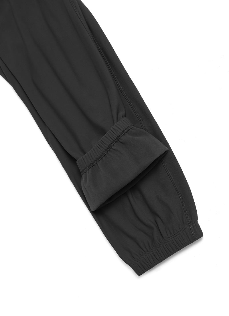 Pantalon de jogging taille haute doublé en polaire 28