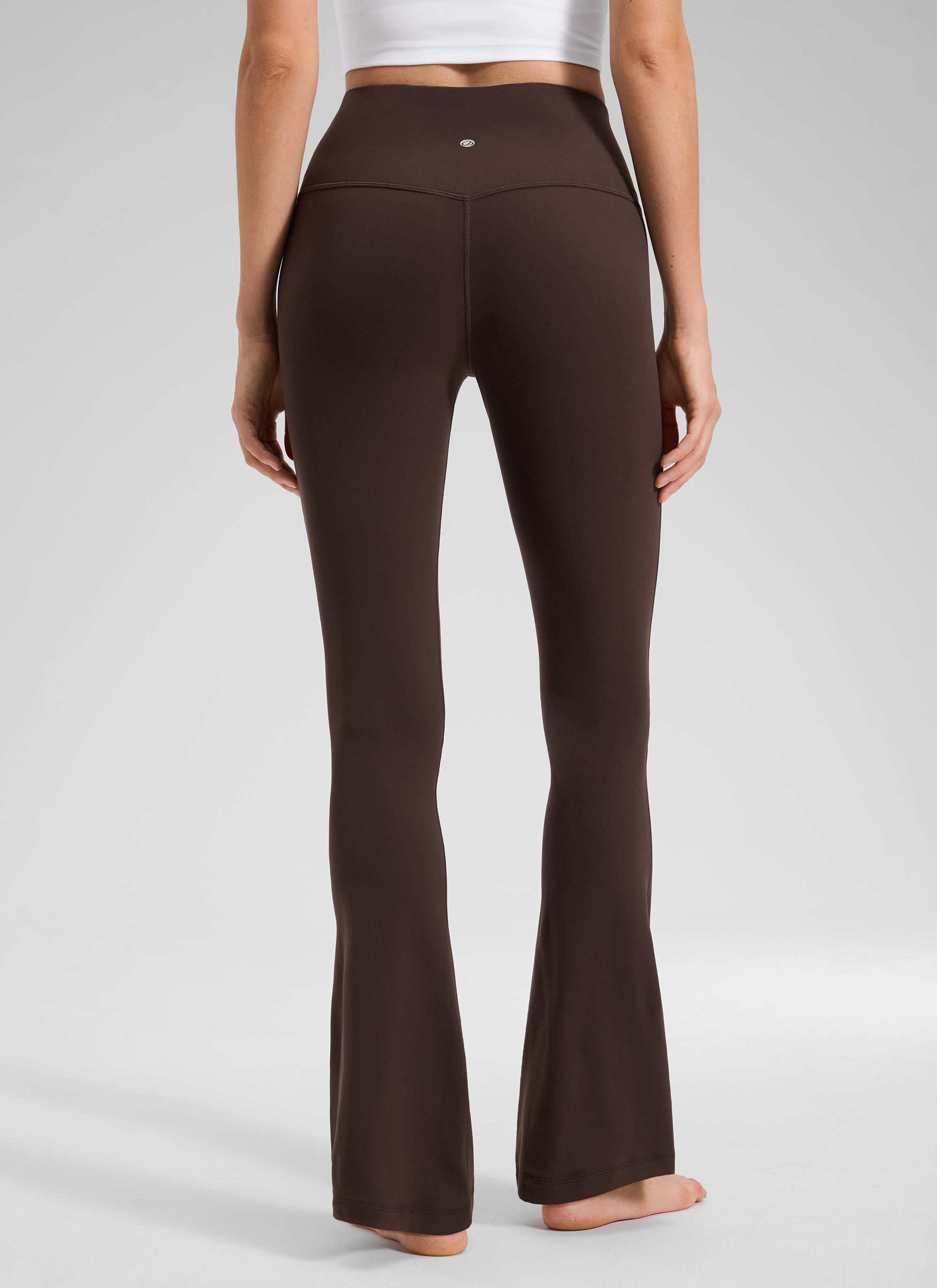 CRZ YOGA Women  Butterluxe High Waist Pockets Mini Flared Leggings 30
