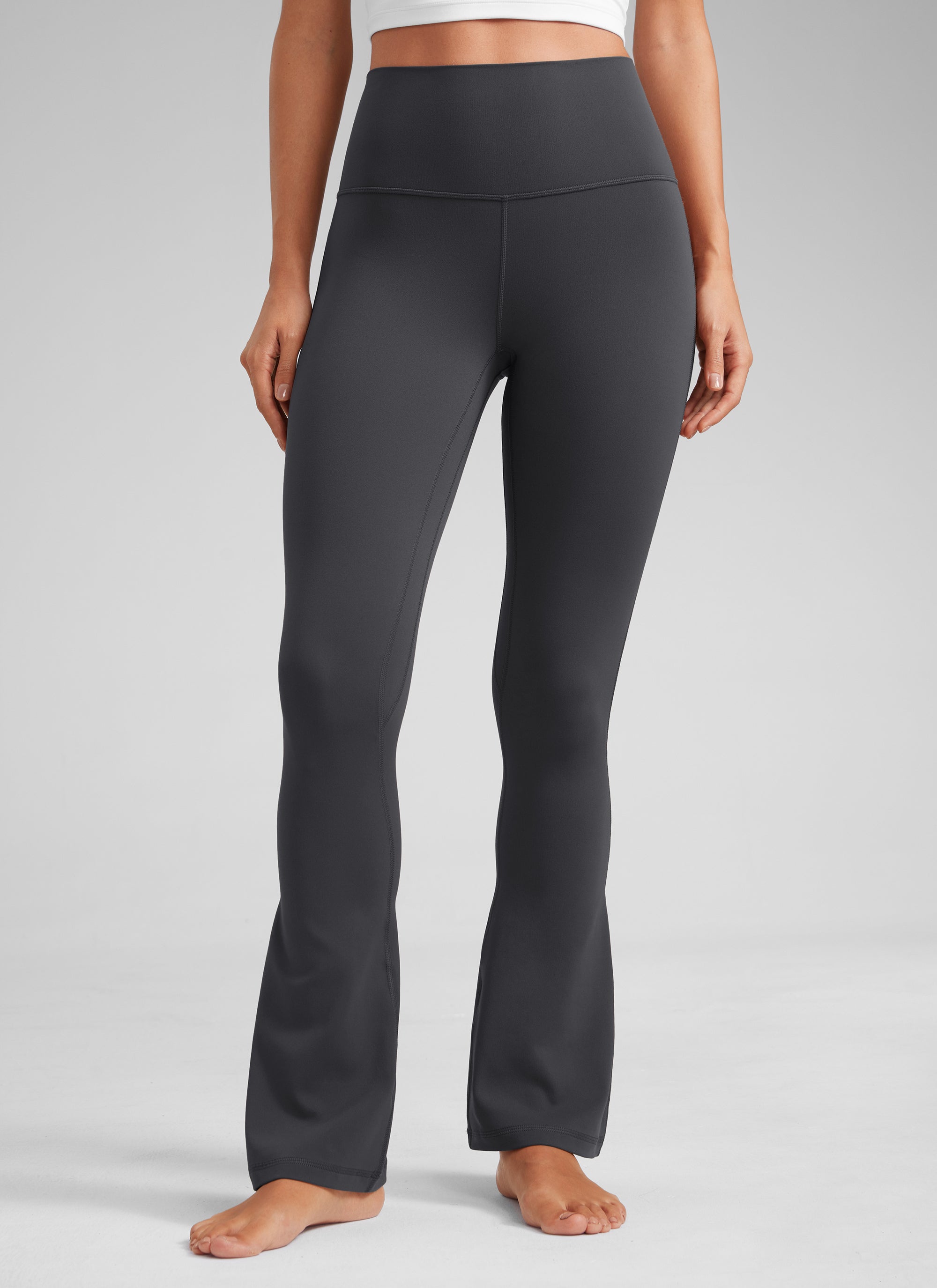 CRZ YOGA Women  Butterluxe High Waist Pockets Mini Flared Leggings 30