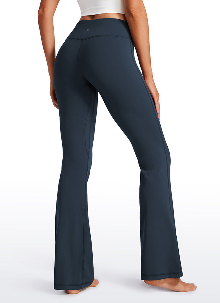 CRZ YOGA Womens Butterluxe Low Rise Flare Leggings 32" Twilight Blue