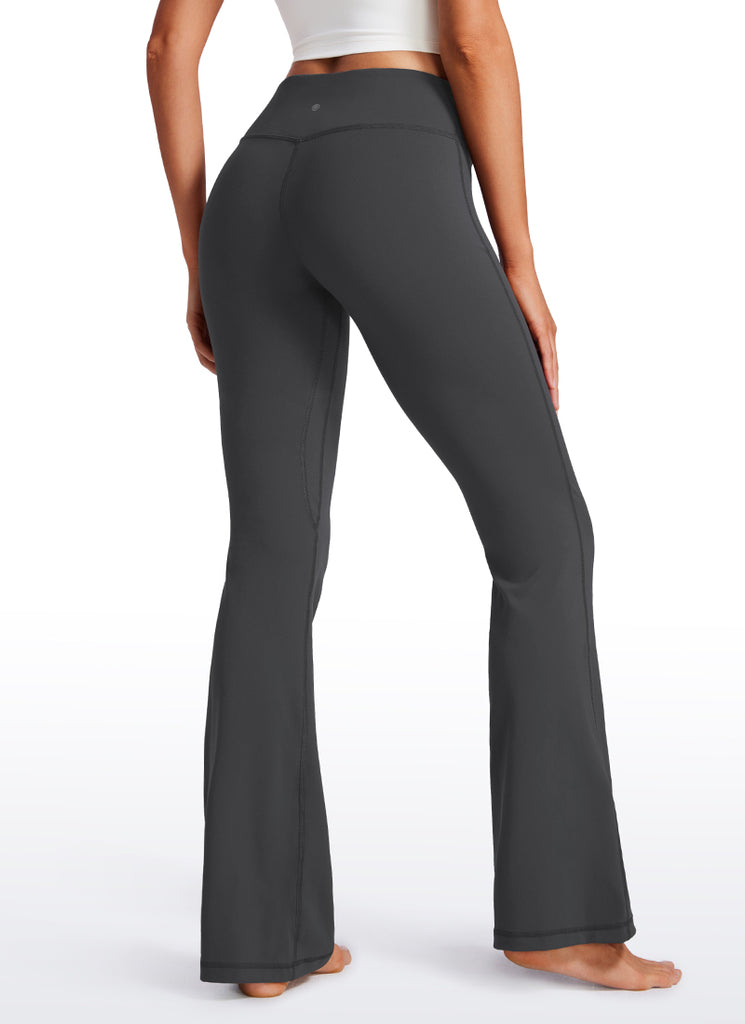 CRZ YOGA Womens Butterluxe Low Rise Flare Leggings 32" Black