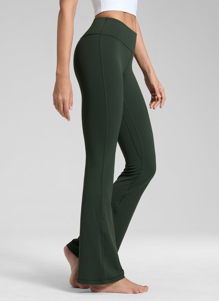 CRZ YOGA Womens Butterluxe Low Rise Flare Leggings 32" Mysterious Grey