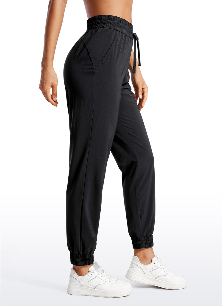 CRZ YOGA Women's Casual Workout Joggers with Pockets 28" Black